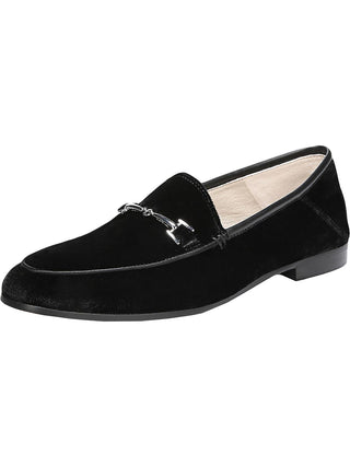 Mocassim feminino Sam Edelman Loraine Apron Toe, preto, tamanho 10 M