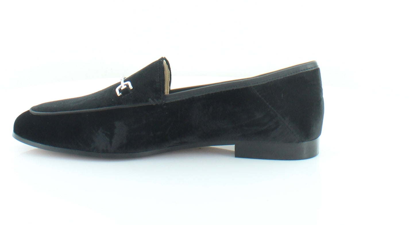 Mocassim feminino Sam Edelman Loraine Apron Toe, preto, tamanho 10 M