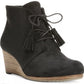 Botas femininas Dakota Wedge Dr. Scholl's, pretas, tamanho 9,5 W