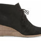 Botas femininas Dakota Wedge Dr. Scholl's, pretas, tamanho 9,5 W