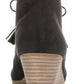 Botas femininas Dakota Wedge Dr. Scholl's, pretas, tamanho 9,5 W