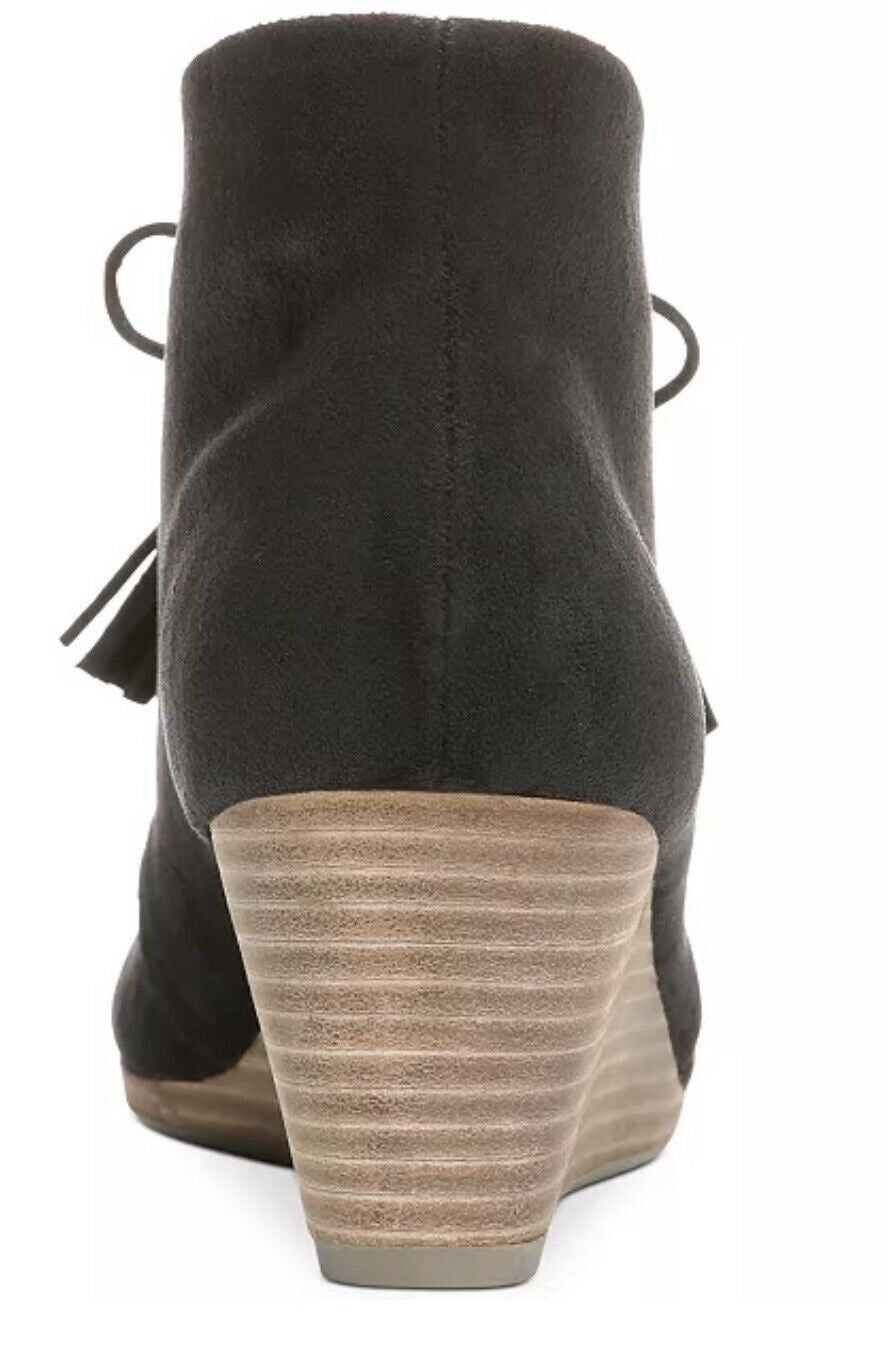 Botas femininas Dakota Wedge Dr. Scholl's, pretas, tamanho 9,5 W