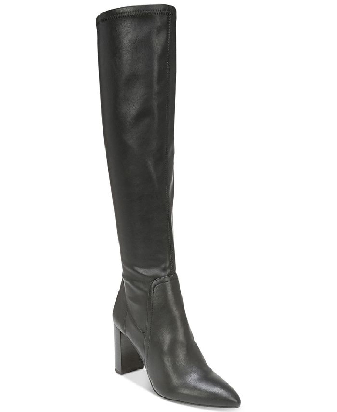 Franco Sarto Kolette feminino bico fino até o joelho, moda preta, tamanho 11 M
