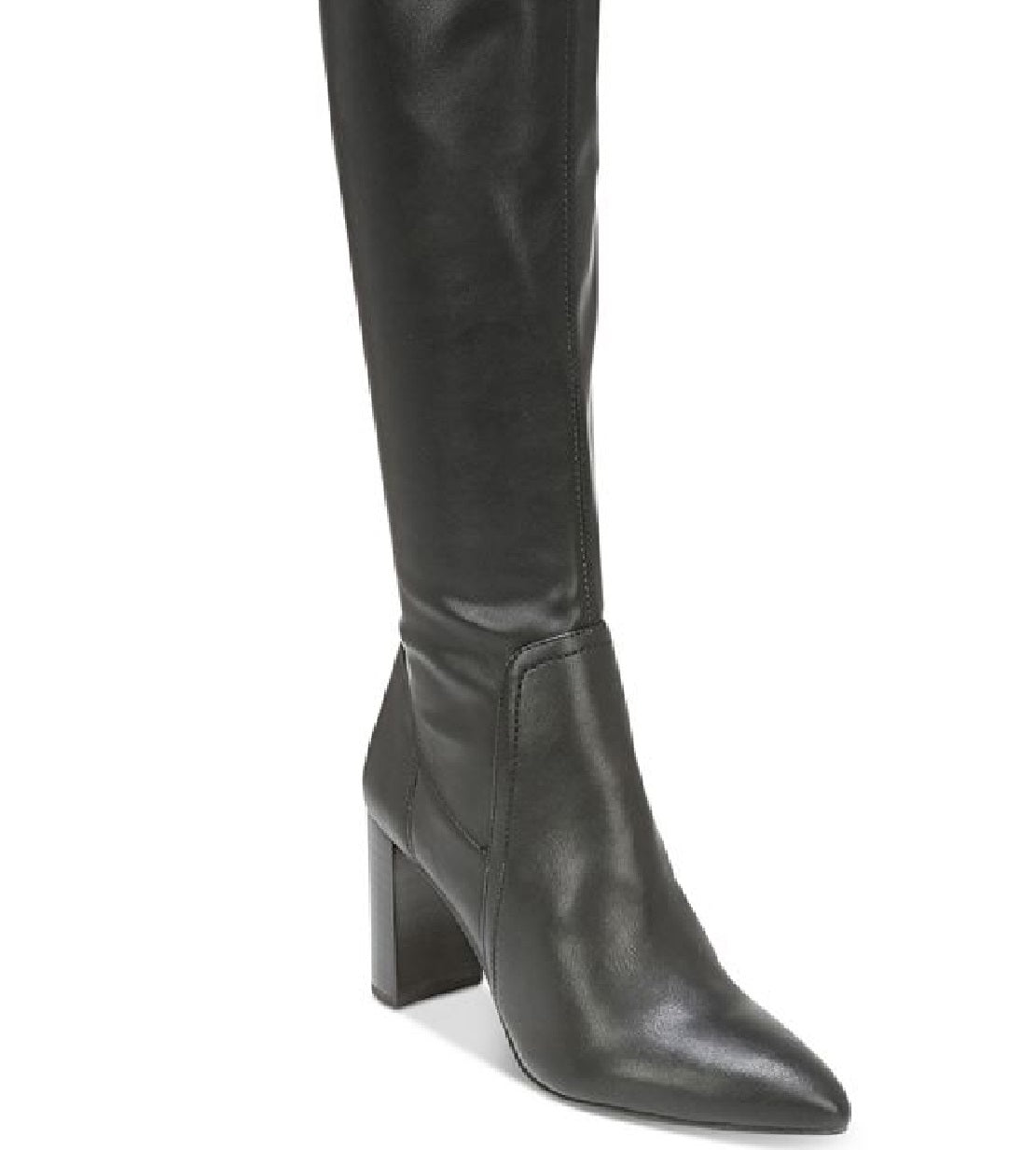 Franco Sarto Kolette feminino bico fino até o joelho, moda preta, tamanho 11 M