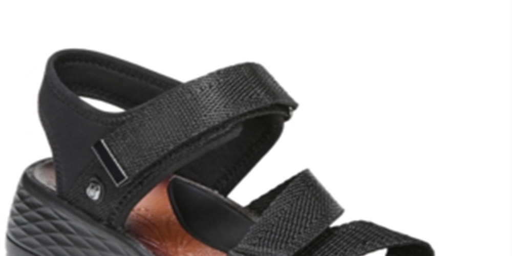 Sandália Bzees Jive Feminina Preta Tamanho 8,5 M