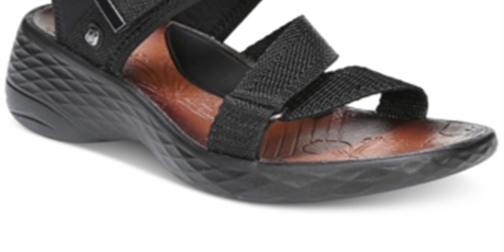 Sandália Bzees Jive Feminina Preta Tamanho 8,5 M