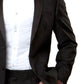Smoking clássico masculino Bryan Michaels Slim Fit de 2 peças, preto, tamanho 36