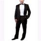 Smoking clássico masculino Bryan Michaels Slim Fit de 2 peças, preto, tamanho 36