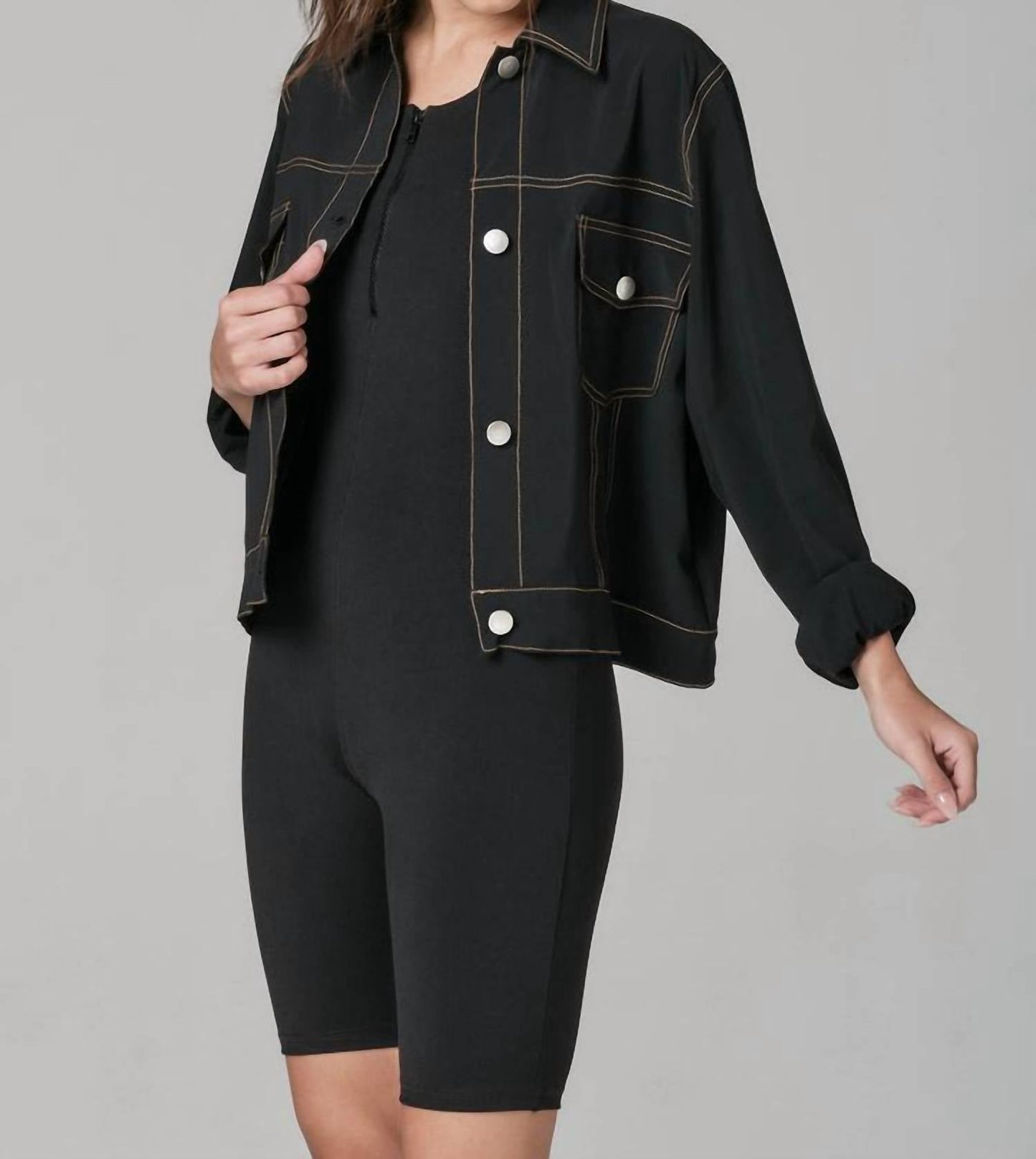 925Fit - Jean In A Bottle Button Down Jacket