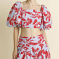 Aureum - Shirred Cropped Top