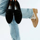 Rag Company - Women's Allie Fur Trim Suede Loafers