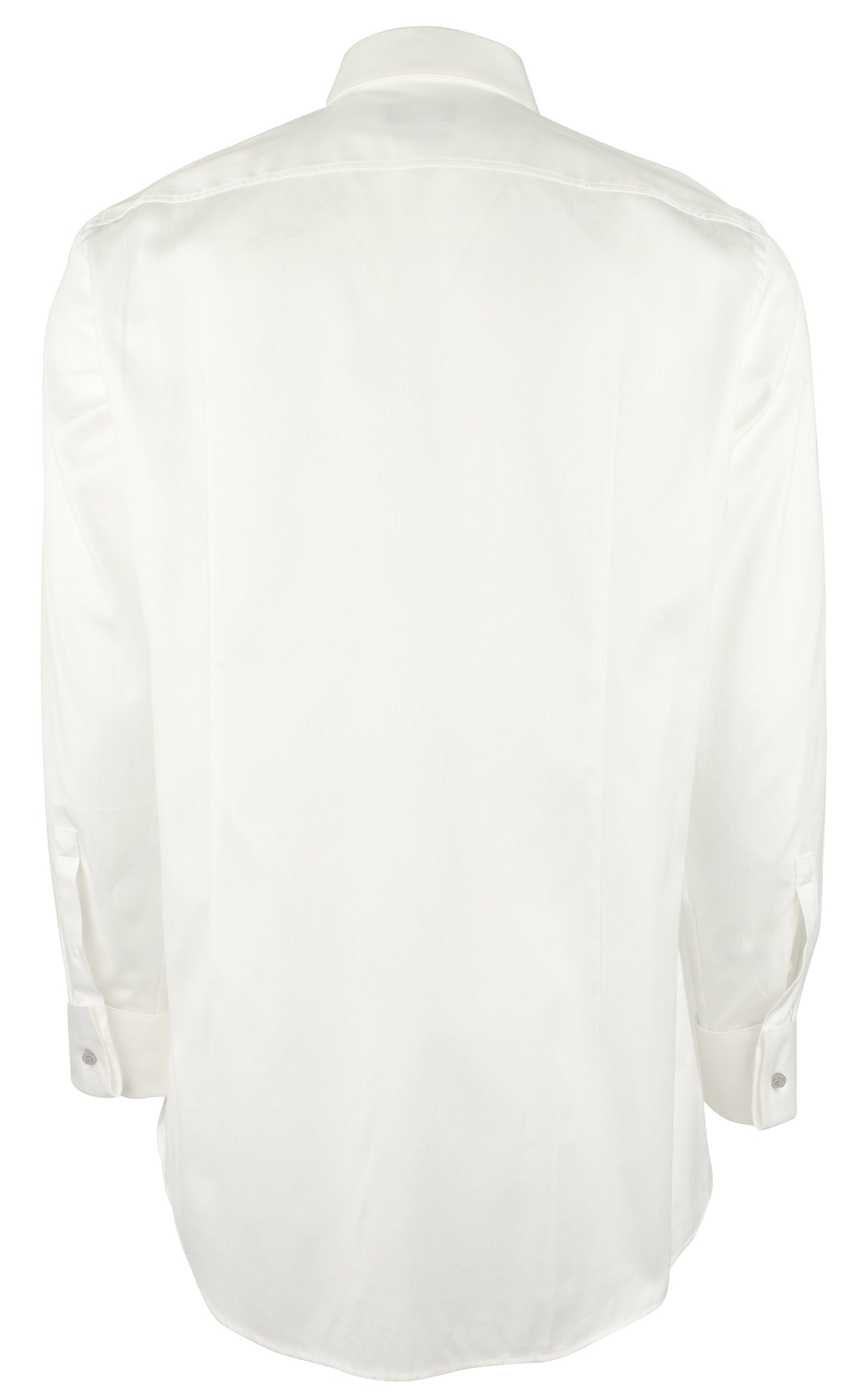 Camisa smoking masculina Hugo Boss Myron Sharp Fit, branca, tamanho 16,5
