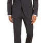 Terno BOSS Genius Trim Fit Solid Wool em cinza escuro, tamanho 40 curto
