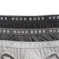 Pacote com 3 cuecas masculinas Hugo Boss Cotton, cinza, tamanho pequeno