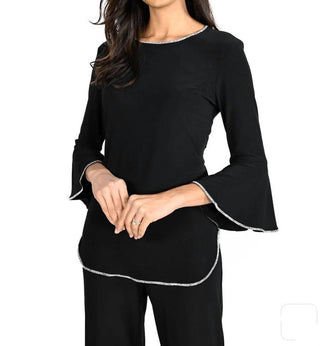 Frank Lyman - Blusa Bell com manga três quartos