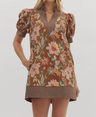 Entro - Renee Fall Floral Mini Dress