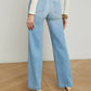 L'Agence - Joanne Low Rise Wide Leg Jeans