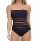Maiô feminino Gottex Bandeau, preto, tamanho 40