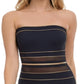 Maiô feminino Gottex Bandeau, preto, tamanho 40