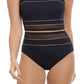 Maiô feminino Gottex Bandeau, preto, tamanho 40