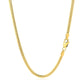 2.6mm 14k Yellow Gold Classic Solid Miami Cuban Chain