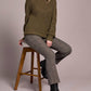 Tribal - Cable Knit Mock Neck Sweater