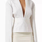 A.W.A.K.E. Mode - Cummerbund Collar Tuxedo Top