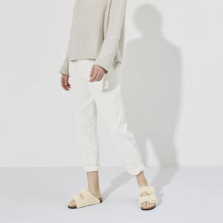 Birkenstock - Sandálias femininas Arizona Shearling estreitas