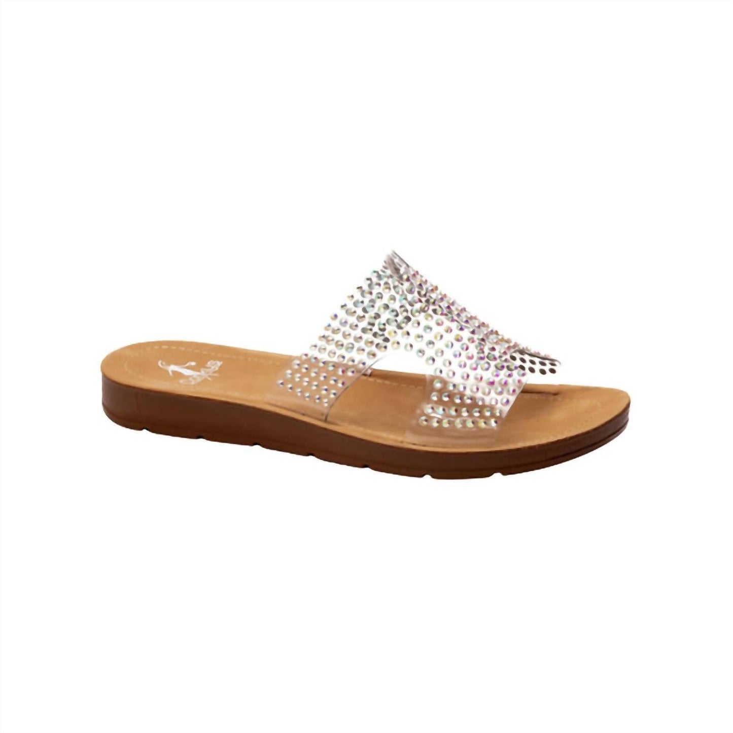 Corkys Footwear - Women's Flat Glitter Clear Sandal