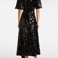 Ganni - Sequined Velvet Maxi Dress