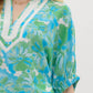 Entro - Floral Caftan Contrasted Top