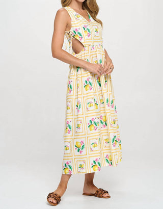 Meet Me In Santorini - Citrus Maxi Dress