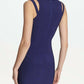 Guess - Cutout Halter Neck Scuba Knit Mini Sheath Dress