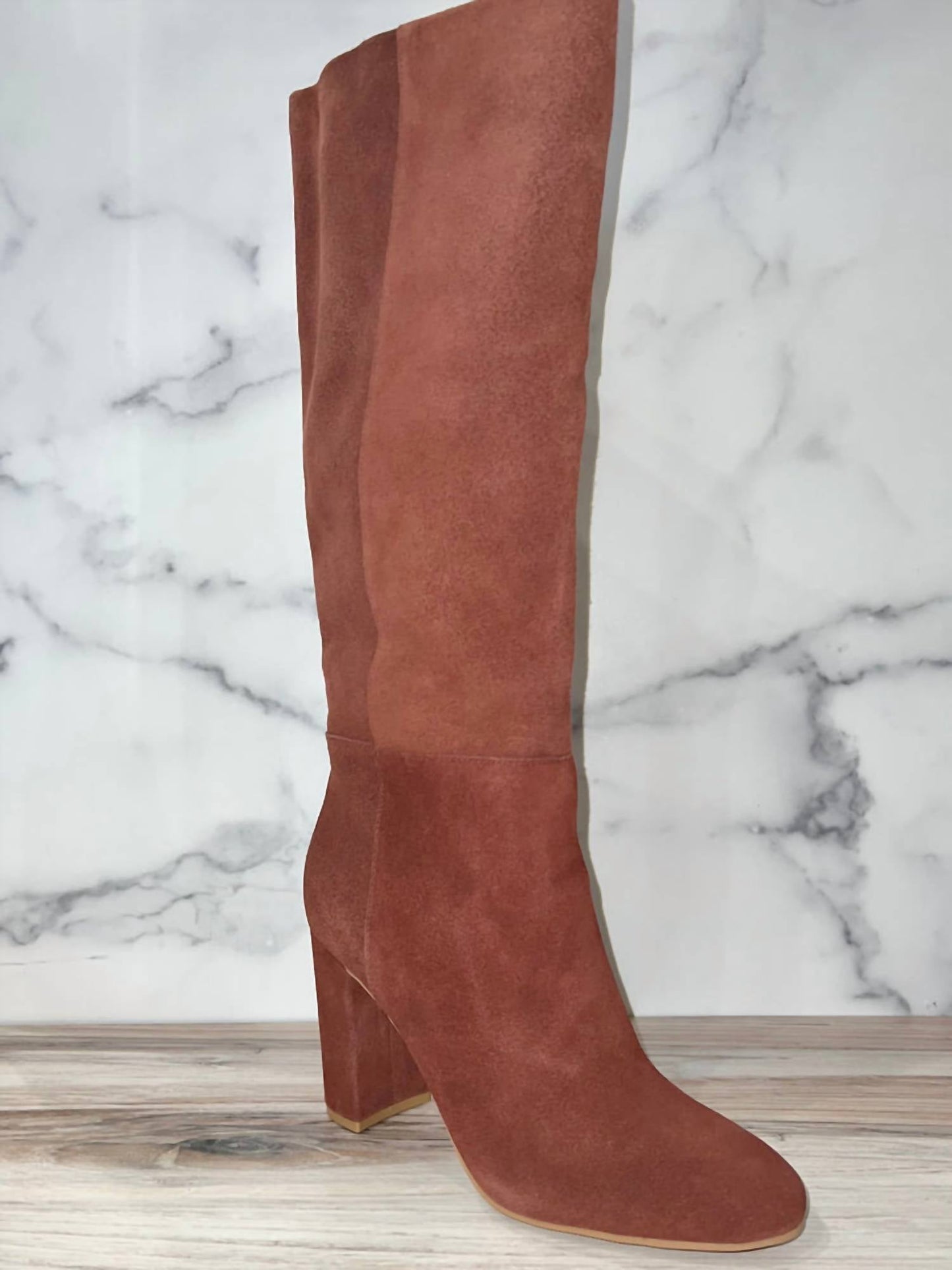 Chinese Laundry - Women Krafty Suede Knee High Block Heel Boots