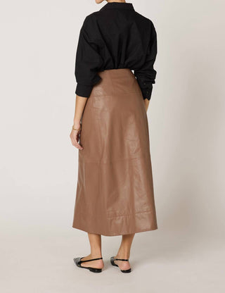 Cleobella - Livia Leather Midi Skirt