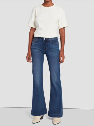 7 For All Mankind - Tailorless Slim Illusion Flared Leg Denim Jean