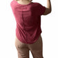 Free People - Distressed V Neck T-shirt