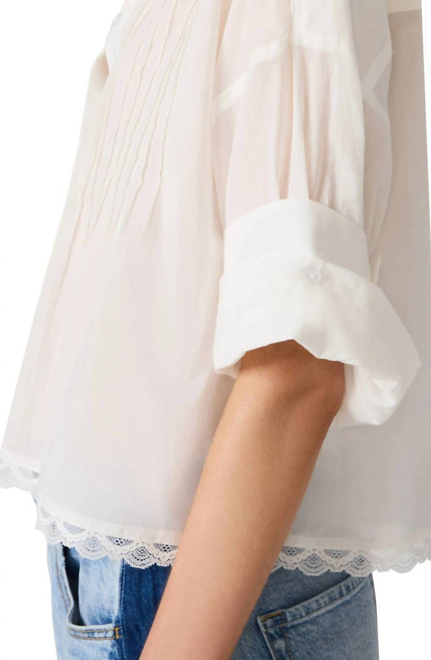Steve Madden - Delphi Lace Button Up Top