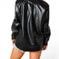 Buddylove - Brielle Vegan Leather Button Up Top