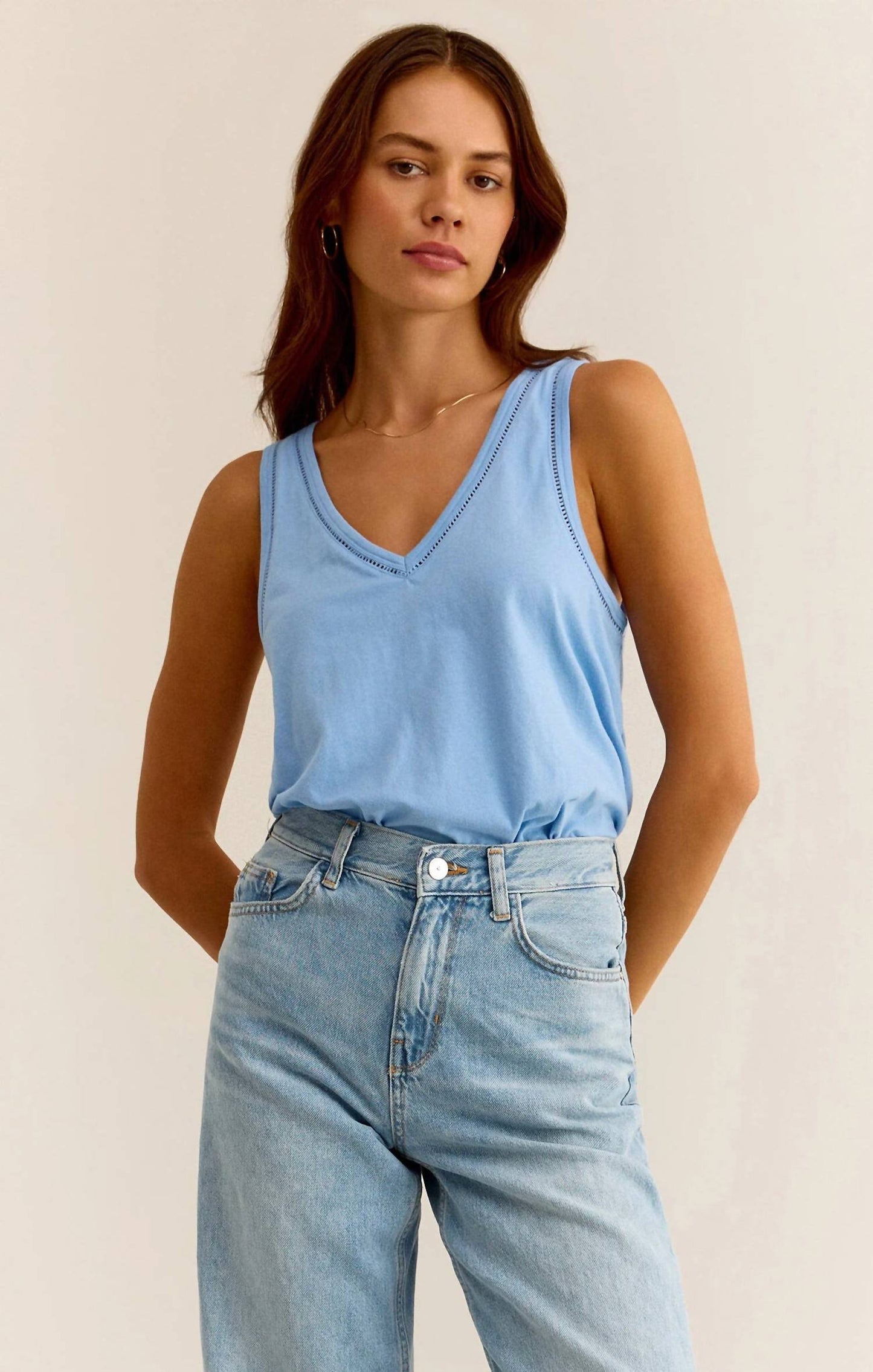 Z Supply - Vagabond Lace Trim Tank