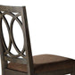 Jameson Side Chair Set of 2 Brown Espresso