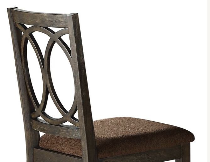 Jameson Side Chair Set of 2 Brown Espresso