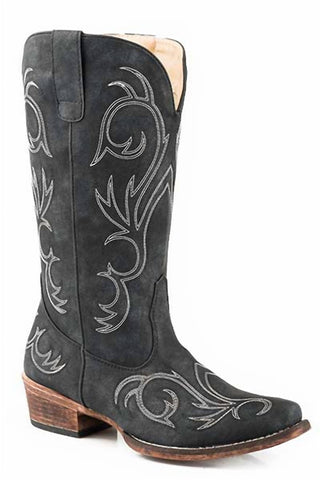 Roper - Botas femininas Riley de couro sintético estilo western