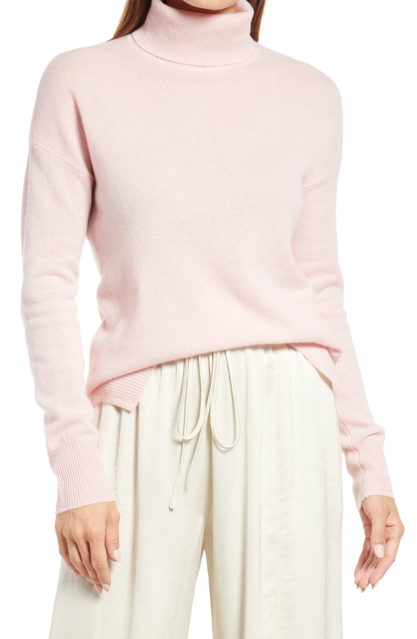 Nordstrom Cashmere Turtleneck Sweater - Small