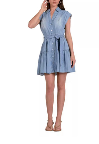 Elan - Vestido curto feminino com gola