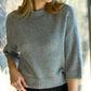 Alashan Cashmere - Sienna Elbow Sleeve Crew With Lurex Sweater