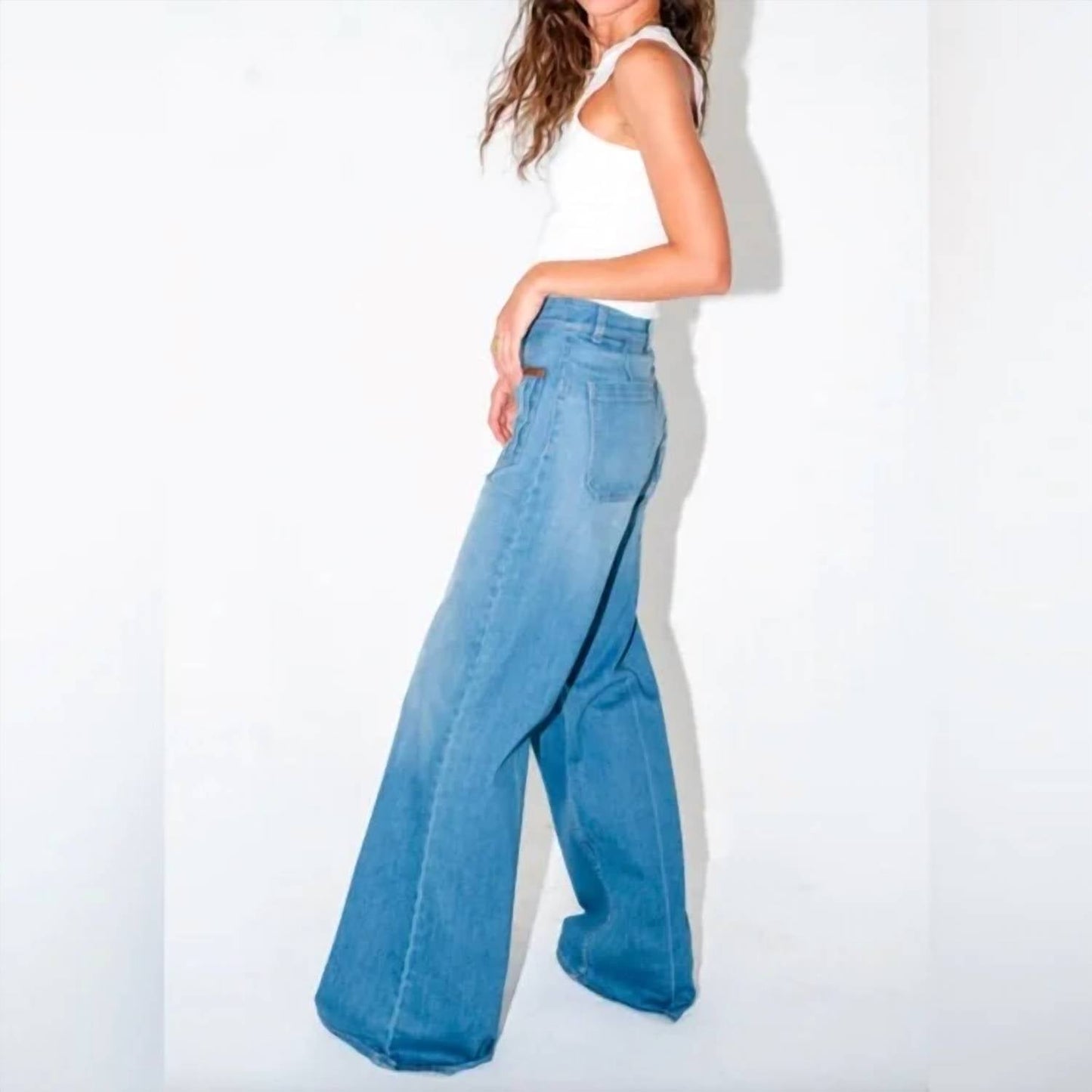Askk Ny - London Wide Leg Flare Jeans
