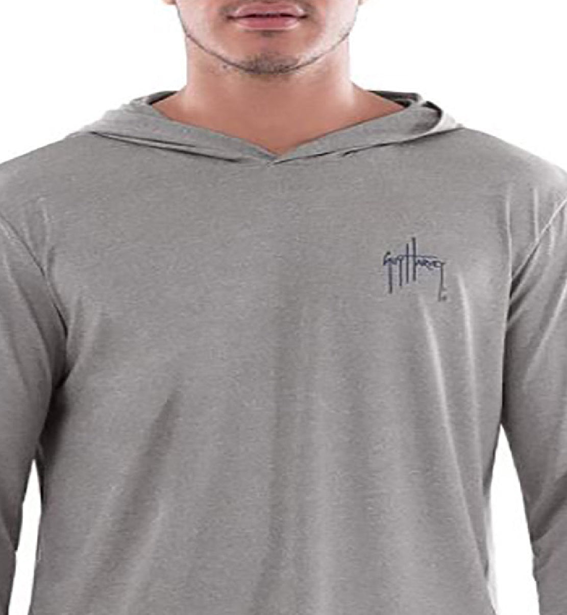 Guy Harvey Core Performance Hoodie Masculino Cinza Tamanho Grande