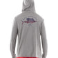 Guy Harvey Core Performance Hoodie Masculino Cinza Tamanho Grande