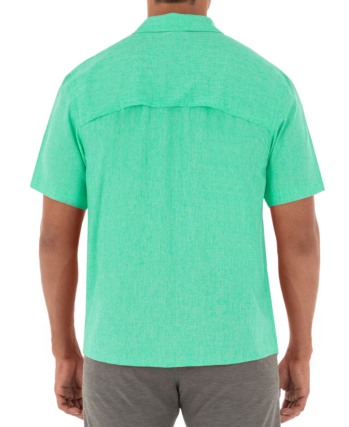 Camisa de pesca texturizada mesclada masculina Guy Harvey, verde, tamanho XX-G